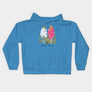 Hollyhocks by Basilius Besler Kids Hoodie